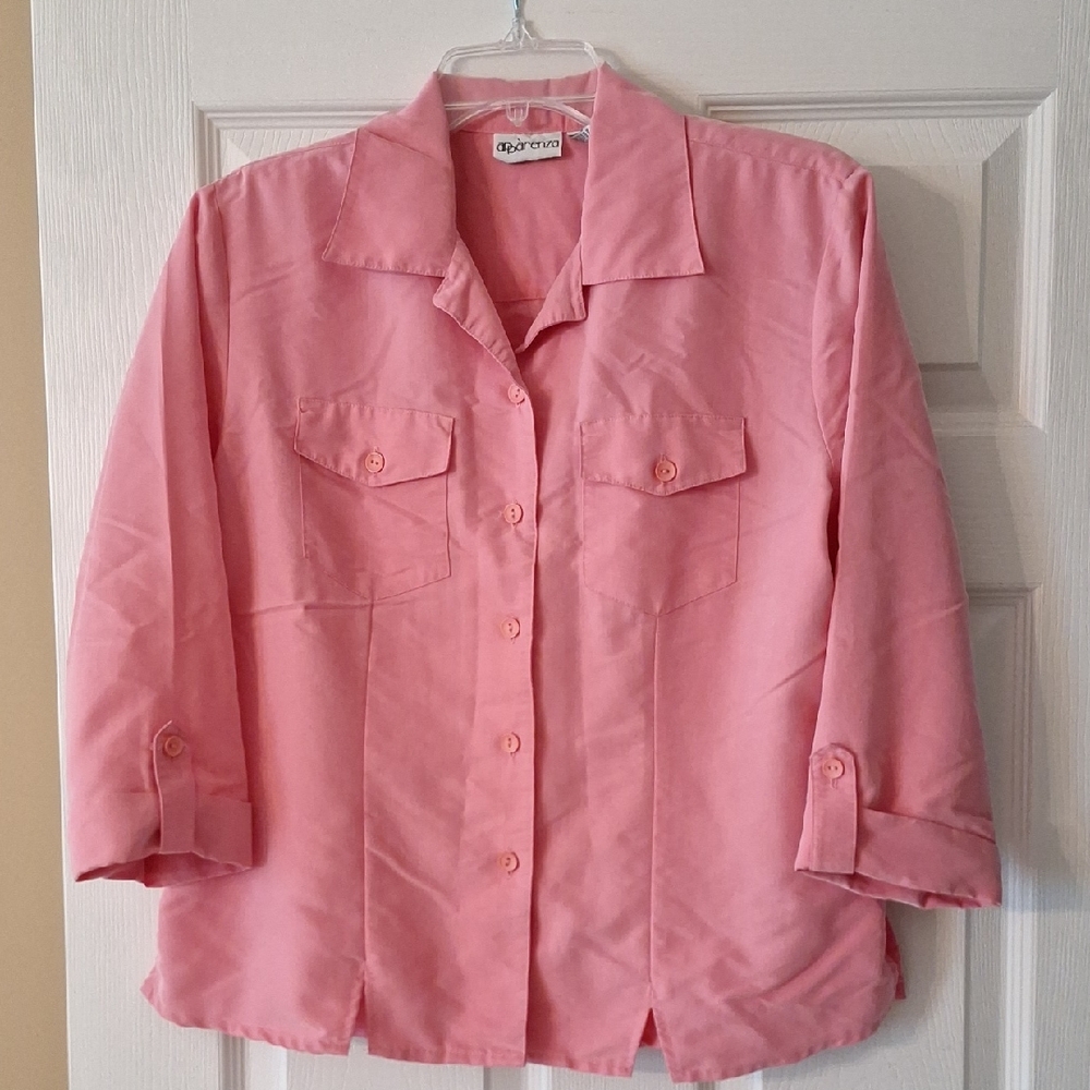 Apparenza Rose Button-Up Blouse